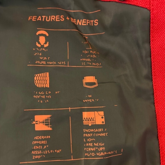 Firefly Snowboard Ski Winter Jacket Linda Rose RedWomen's Sz XS Aquabase… - Picture 9 of 12